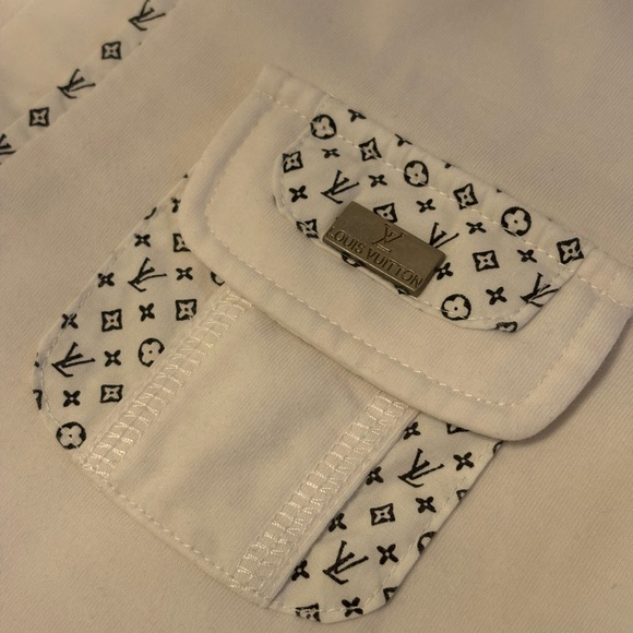 Louis Vuitton Vintage Monogram Collar Polo T Shirt - Picture 4 of 12